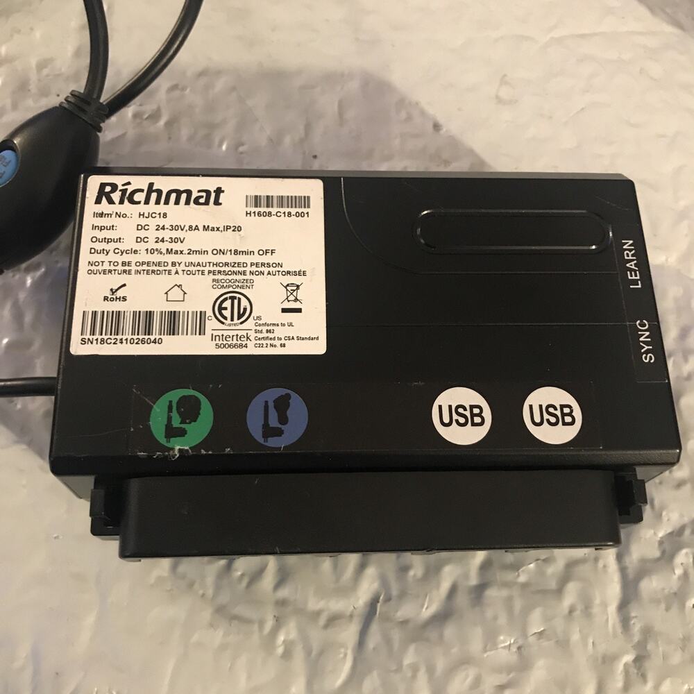 Adjustable Bed Richmat HJC18 Control Box Replacement